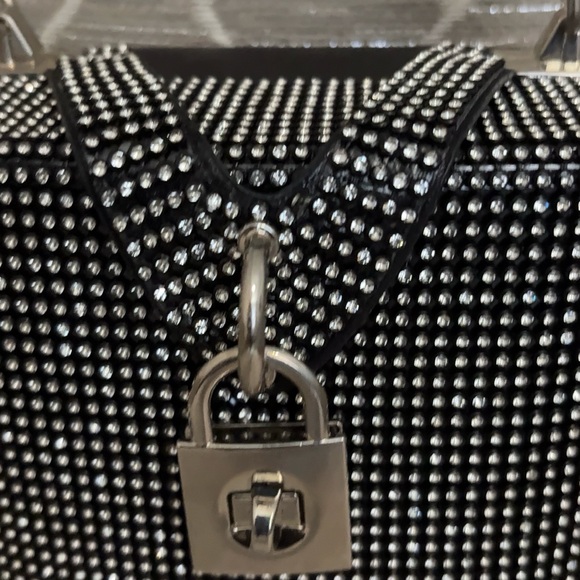 Black and Silver Studded Handbag - Picture 3 of 12